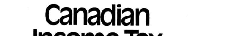 Canadian Income Tax Problems