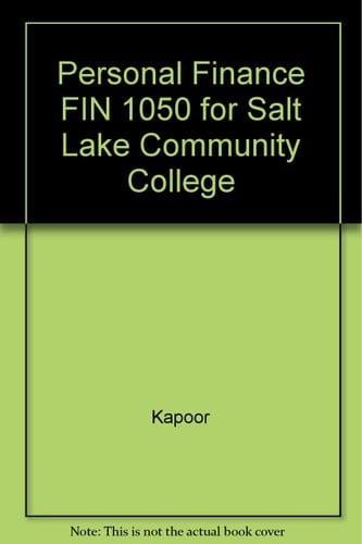 Personal Finance FIN 1050 for Salt Lake Community College