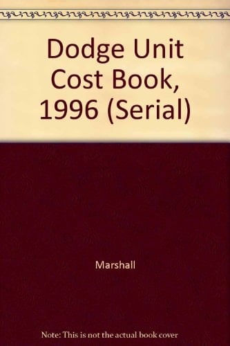 Dodge unit cost book 1996