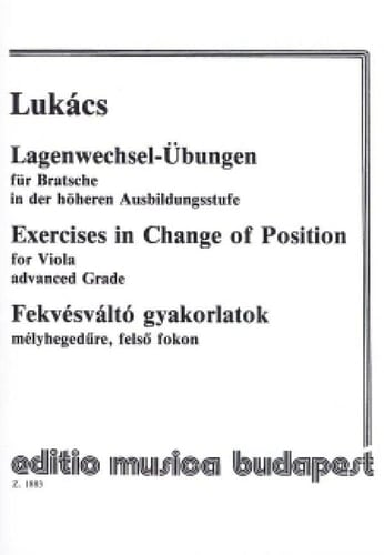 Exercises in Change of Position for Viola, advanced Grade (Viola)