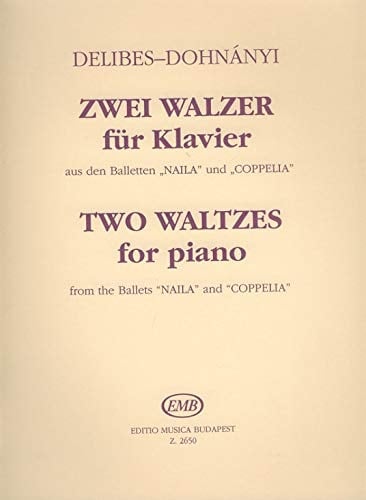 Two Waltzes from the ballets "Naila" and "Coppelia" (Piano)