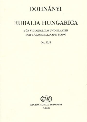 Ruralia Hungarica Op. 32/d (Violoncello and Piano)