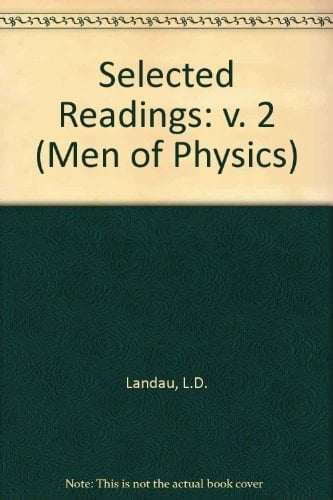 Thermodynamics, Plasma Physics and Quantum MechanicsL: D. Landau. Volume 2 (Men of Physics)