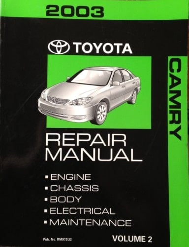 2003 Toyota Camry Repair Manual Volume 2 Pub. No. RM972U2