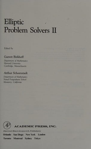Elliptic Problem Solvers