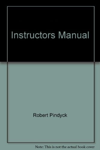 Instructor's manual microeconomics