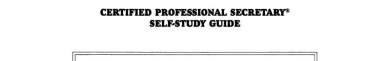 Finance and Business Law CPS Examination Review