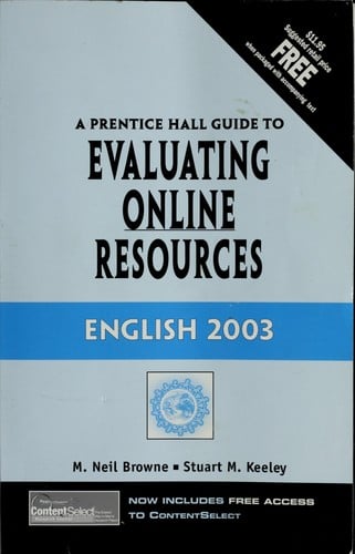 A Prentice Hall guide to evaluating online resources: English 2003