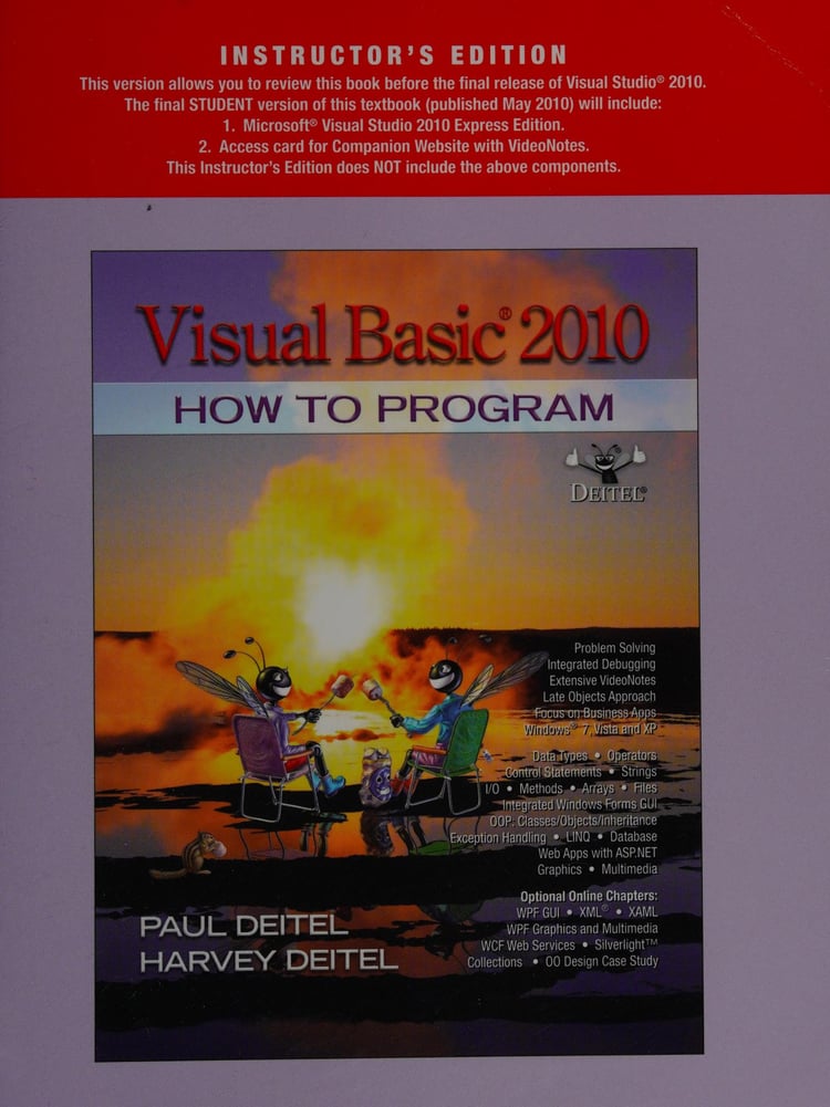 Visual Basic 2010 How to Program