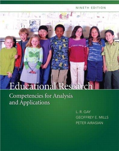 Educational research: competencies for analysis and applications
