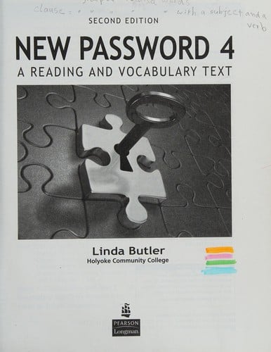 New password 4: a reading and vocabulary text
