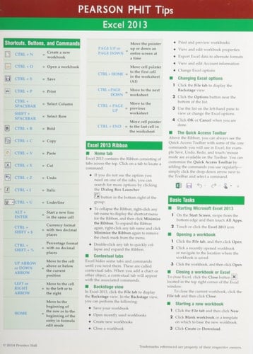 Prentice Hall Excel 2013 PHIT Tip