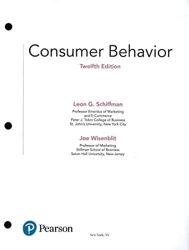 Consumer Behavior (12th Edition), Student Value Edition (Standalone Book)
