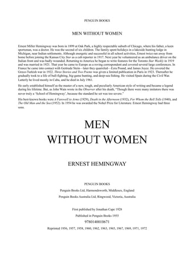 Men Without Women