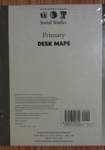 Desk Maps Primary (K-2) Package Of 10
