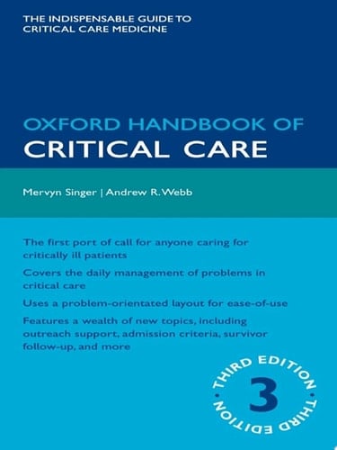 Oxford Handbook of Critical Care (Oxford Medical Handbooks)