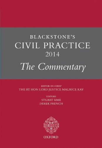 Blackstone's Civil Practice 2014: The Commentary