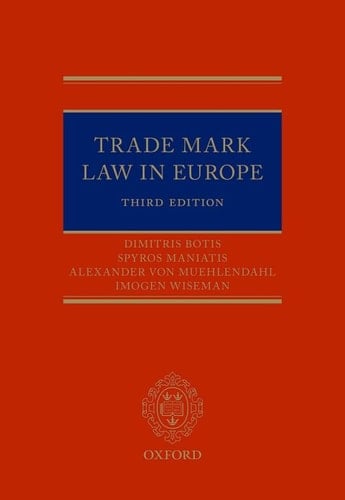 Trade Mark Law in Europe 3e