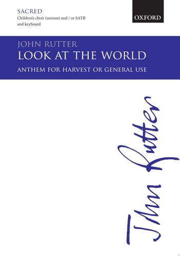 Look at the world: Vocal score