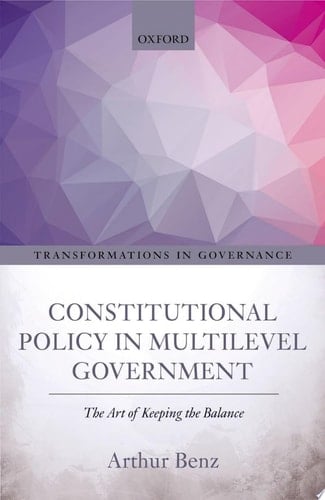 Constitutional Policy In Multilevel Government