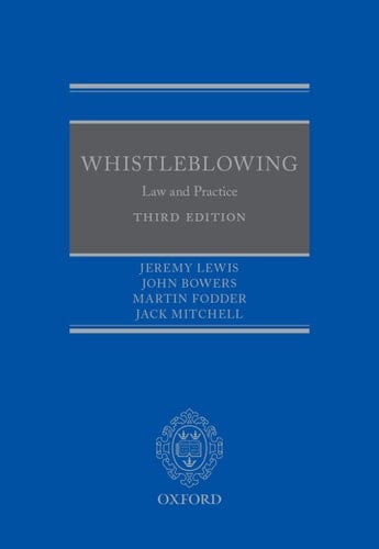 Whistleblowing: Law and Practice