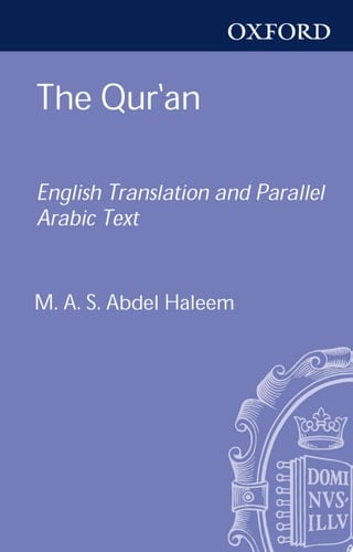The Qur'an: English translation with parallel Arabic text