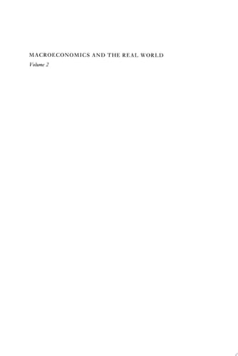 Macroeconomics And The Real World: Volume 2: Keynesian Economics, Unemployment, And Policy
