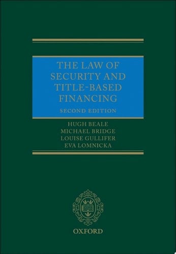 The Law Of Security And Title-based Financing