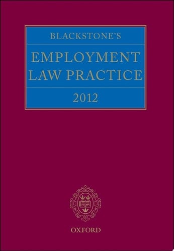 Blackstone's Employment Law Practice 2012