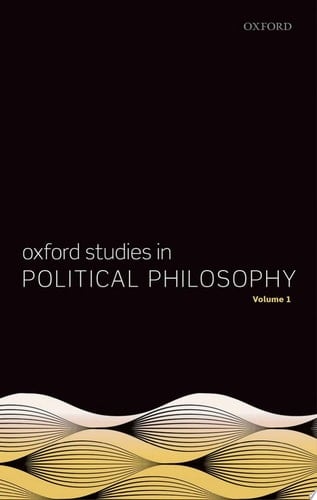 Oxford Studies In Political Philosophy