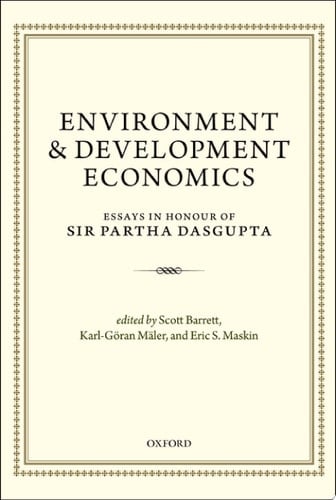 Environment and Development Economics: Essays in Honour of Sir Partha Dasgupta