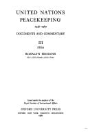 United Nations Peacekeeping, 1964-1967: Documents and Commentary Volume 3: Africa