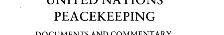 United Nations Peacekeeping, 1964-1967: Documents and Commentary Volume 4: Europe