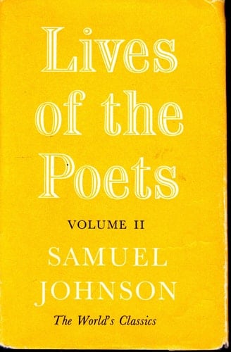 Lives of the English Poets: v. 2 (World's Classics)