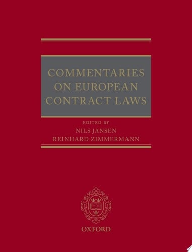 Commentaries On European Contract Laws