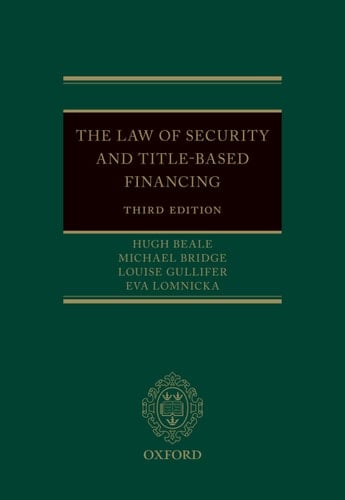 The Law of Security and Title-Based Financing