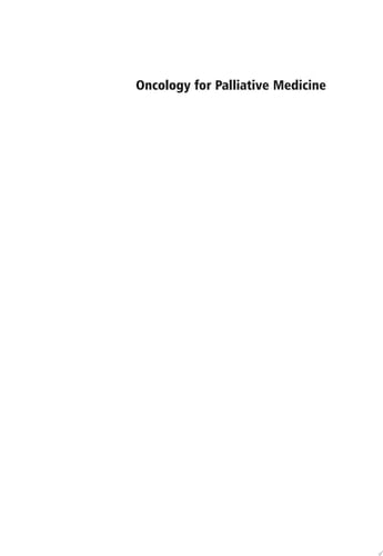Oncology for Palliative Medicine (Oxford Medical Publications)