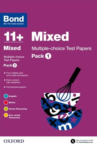 Bond 11+: Mixed: Multiple-choice Test Papers: Pack 1 (Bond 11+)