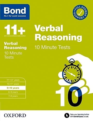 Bond 11+: Bond 11+ 10 Minute Tests Verbal Reasoning 9-10 years (Bond: 10 Minute Tests)