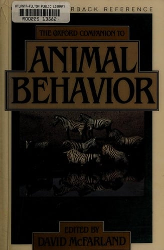 The Oxford Companion to Animal Behaviour (Oxford Quick Reference)