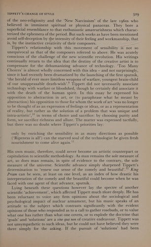 Tippett: The Composer and His Music