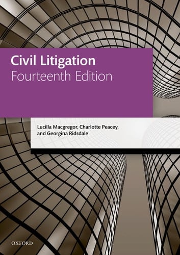 Civil Litigation (Legal Practice Course Manuals)