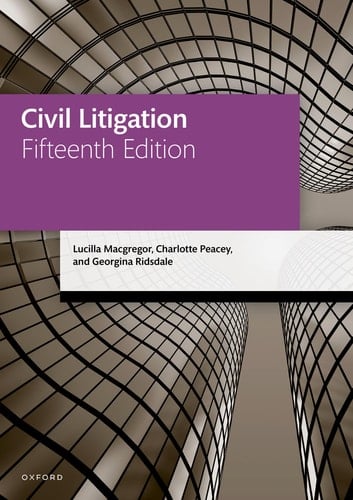 Civil Litigation (Legal Practice Course Manuals)