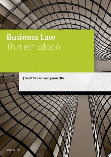 Business Law (Legal Practice Course Manuals)