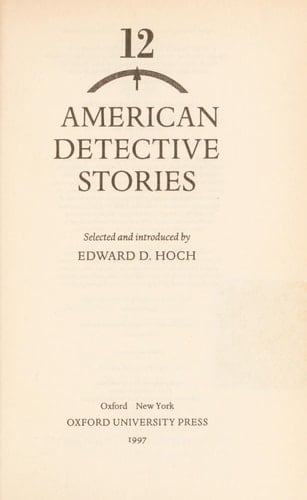 Twelve American Detective Stories (Oxford Twelves)
