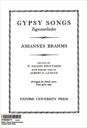 Gypsy Songs (Zigeunerlieder): Female voice parts