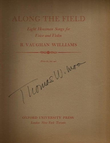 Along the Field: Eight Housman Songs for Voice and Violin