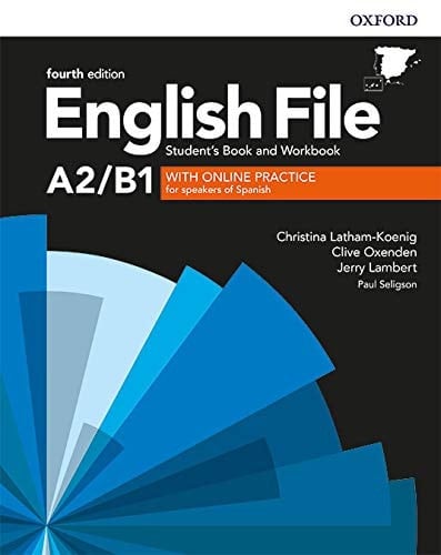 English file A2/B1 student's book and workbook with online practice for speakers of spanish