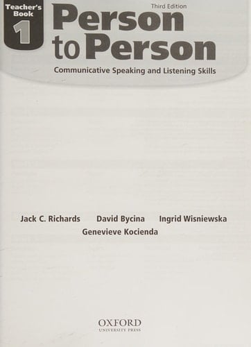 Person to Person, Level 1