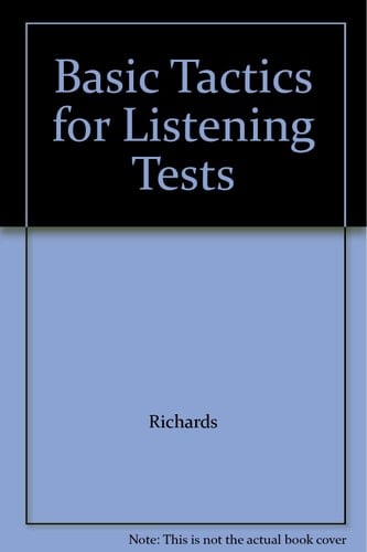 Basic Tactics for Listening Tests